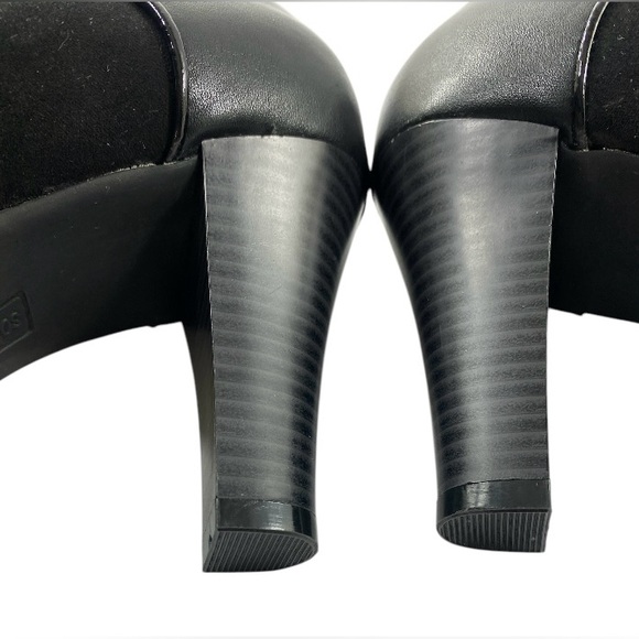 Croft & Barrow Sole (Sense)Ability Women’s 7.5 Black Buckle Ankle Heeled Boots - Picture 4 of 6